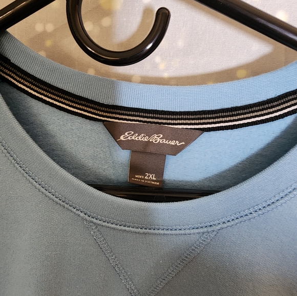 SSPC#03-NWT Eddie Bauer Mr. LS Everyday Fleece Sweatshirt 2XL 30"p2p - Picture 3 of 5